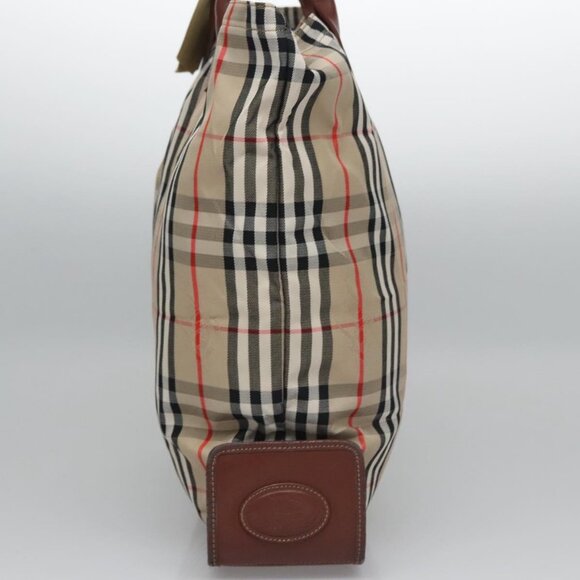 Burberrys Nova Check Hand Bag Canvas Beige Auth - Picture 4 of 16